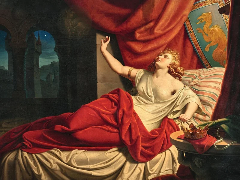 1814-Karl Gottlieb Rolle - Kriemhild sogna Sigfrido inseguito da due cinghiali